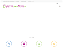 Tablet Screenshot of checkupfromtheneckup.ca